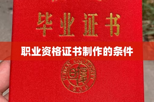 海兴职业资格证书制作的条件
