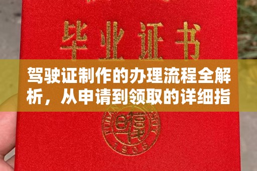 海兴驾驶证制作的办理流程全解析，从申请到领取的详细指南