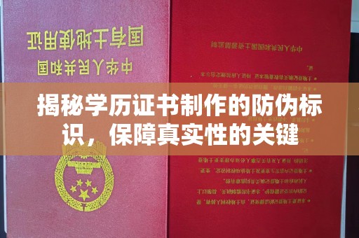 海兴揭秘学历证书制作的防伪标识，保障真实性的关键