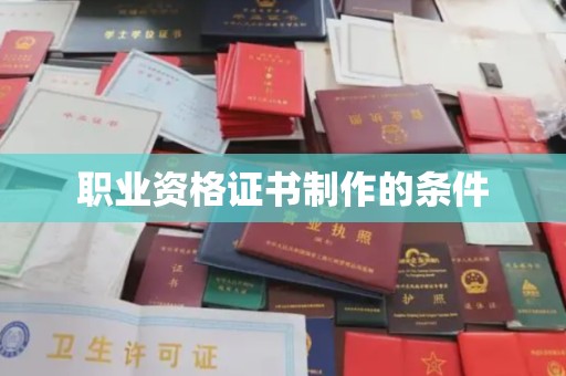 海兴职业资格证书制作的条件