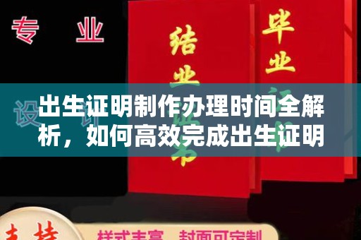 海兴出生证明制作办理时间全解析，如何高效完成出生证明申请？
