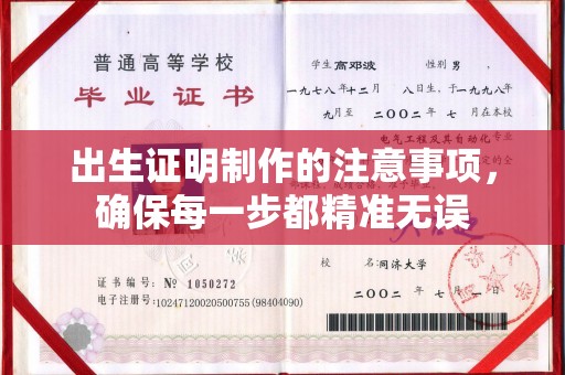 海兴出生证明制作的注意事项，确保每一步都精准无误