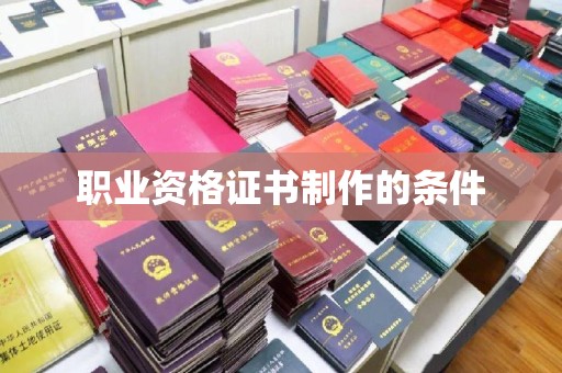 海兴职业资格证书制作的条件