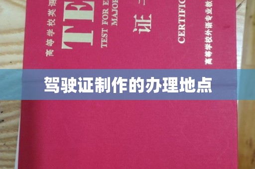 海兴驾驶证制作的办理地点