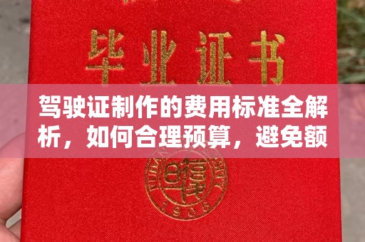 海兴驾驶证制作的费用标准全解析，如何合理预算，避免额外支出