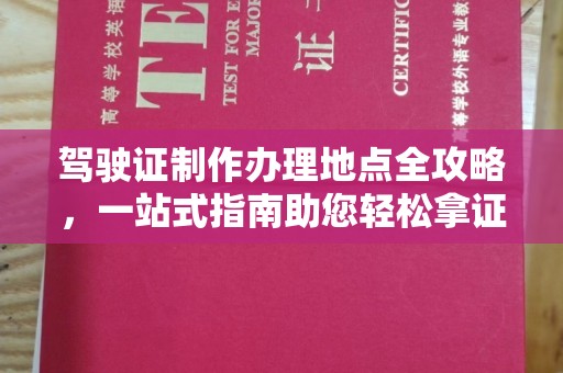 海兴驾驶证制作办理地点全攻略，一站式指南助您轻松拿证
